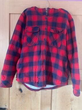 Men’s Boston Traders Fully Sherpa-Lined Shacket with Hood